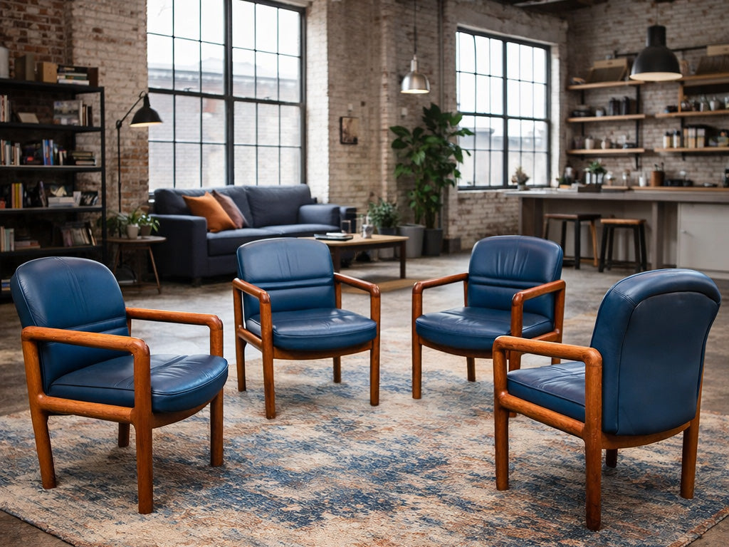 4 Mid Century Gordon Russell Ding Chairs